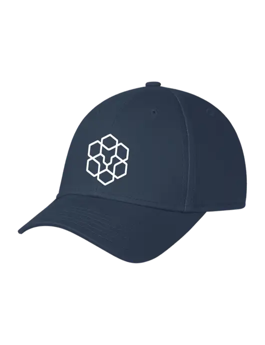Navy Structured Cap Hook & Loop w/Icon Logo