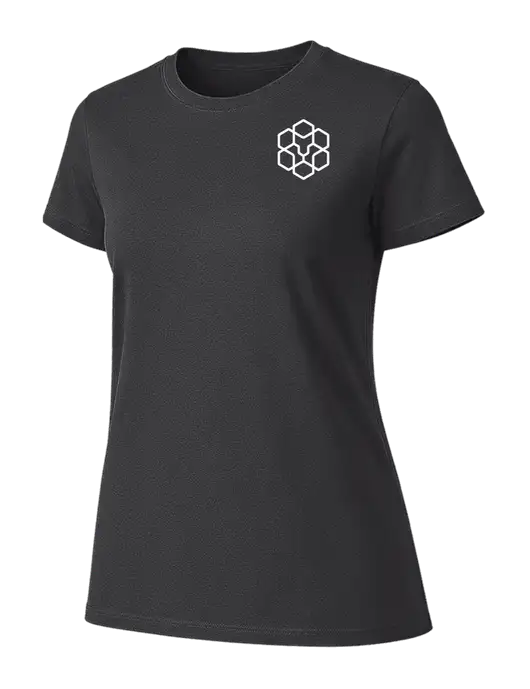 Womens Ring Spun Charcoal 4.5 oz T-Shirt w/Icon Logo