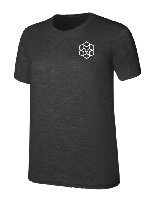 Womens Ring Spun Dark Heather Grey 4.5 oz T-Shirt w/Icon Logo