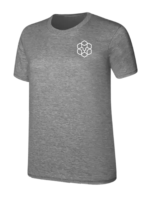 Womens Ring Spun Light Grey Heather 4.5 oz T-Shirt w/Icon Logo