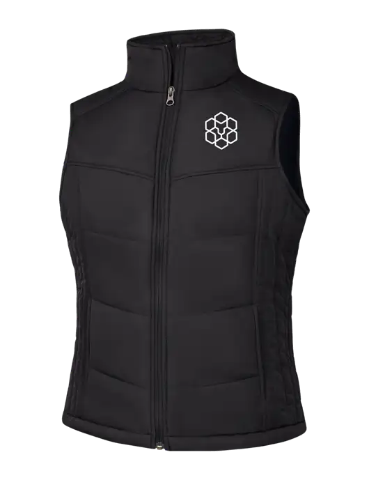 Womens Black/Black Vest w/Icon Logo