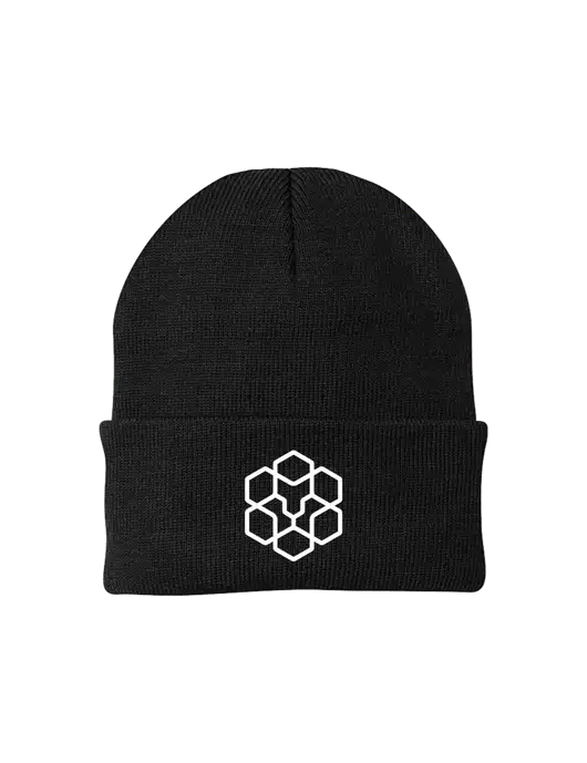 Black Knit Cap w/Icon Logo