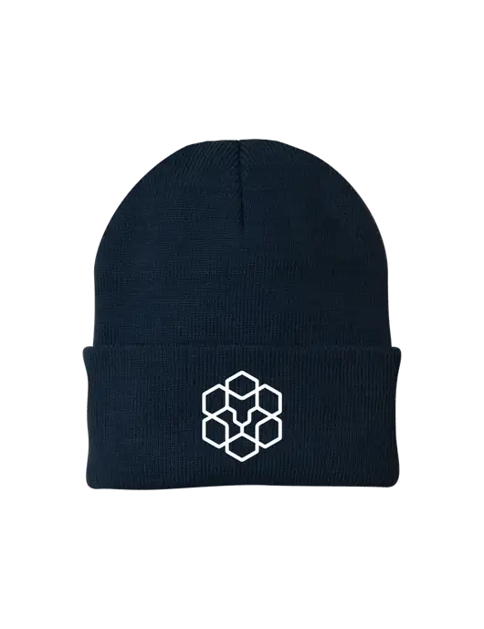 Navy Knit Cap w/Icon Logo