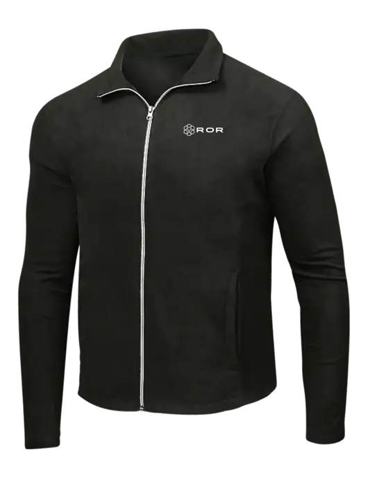 Black Microfleece Jacket w/ROR Logo