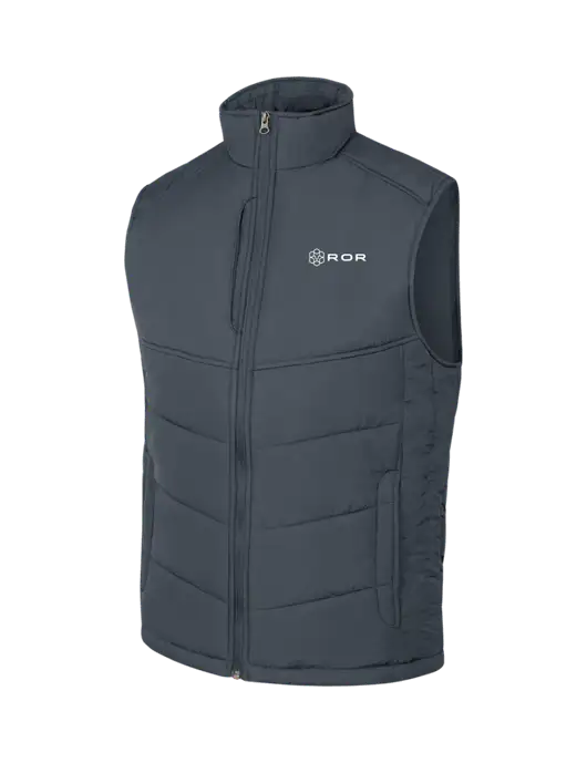 Dark Slate/Black Puffy Vest w/ROR Logo