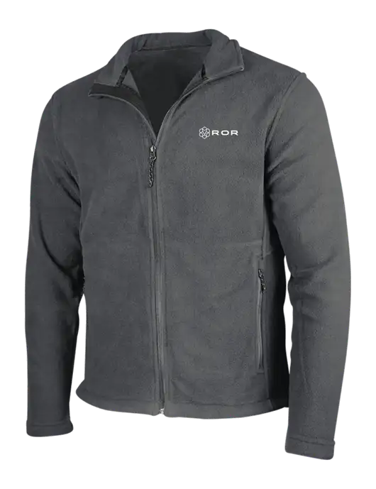 Dark Grey Fleece Jacket w/ROR Logo