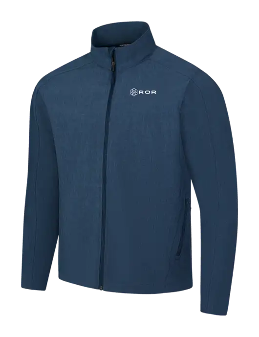 Navy Heather Core Soft Shell Jacket w/ROR Logo