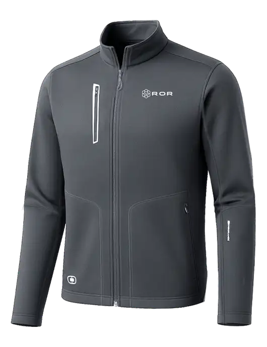 OGIO Dark Grey Endurance Fulcrum Full-Zip w/ROR Logo