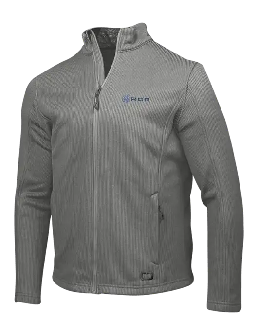 OGIO Medium Grey Grit Fleece Jacket w/ROR Logo