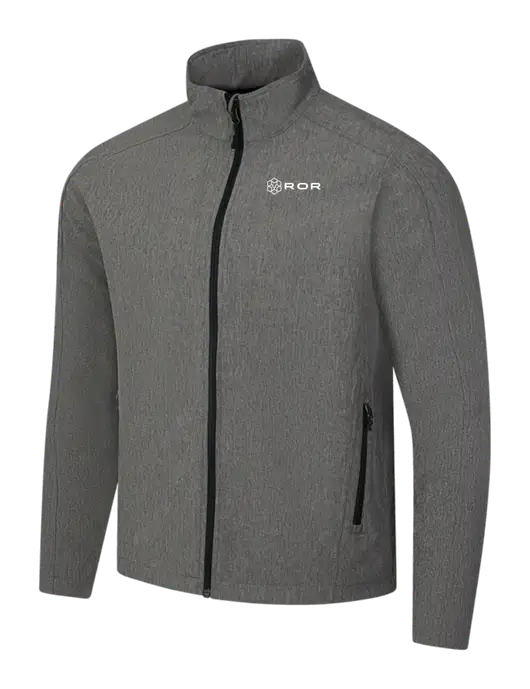 Medium Grey Heather Core Soft Shell Jacket w/ROR Logo