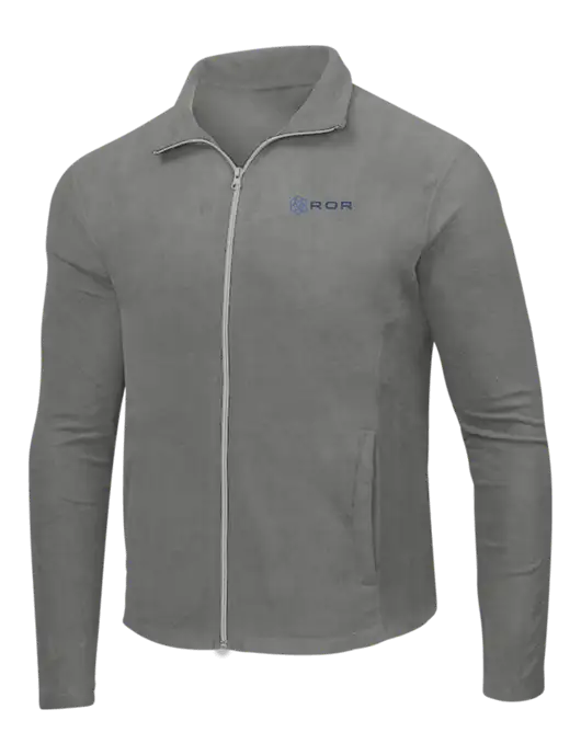 Medium Grey Microfleece Jacket w/ROR Logo