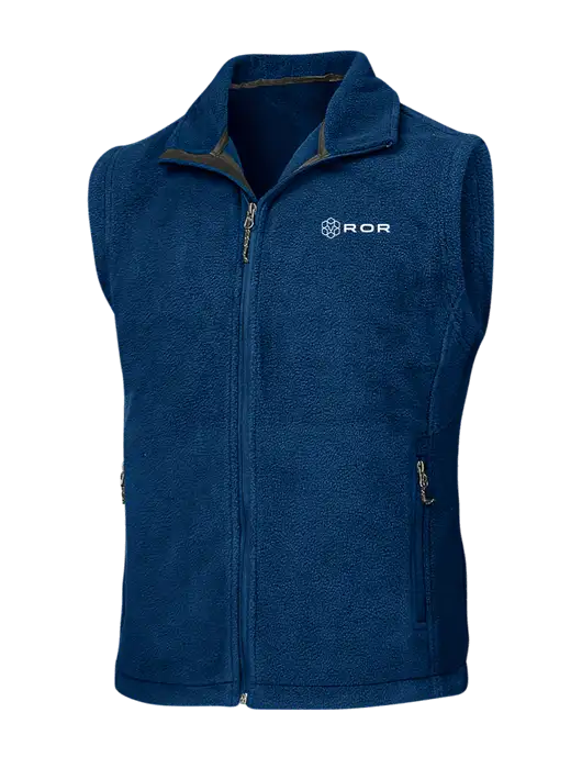 Navy Fleece Vest w/ROR Logo
