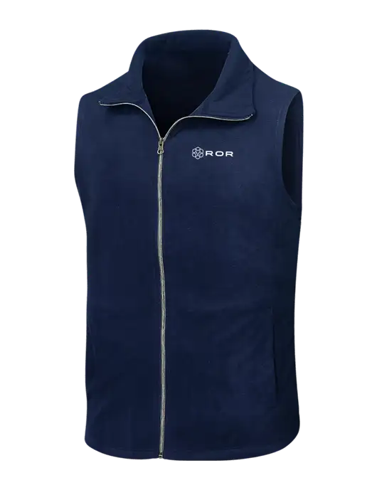 Navy Microfleece Vest w/ROR Logo