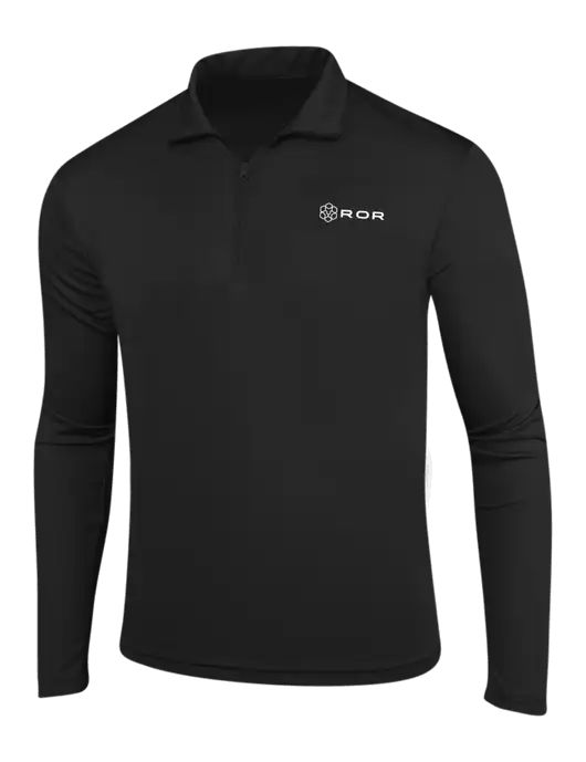 Black PosiCharge Competitor 1/4 Zip Pullover w/ROR Logo