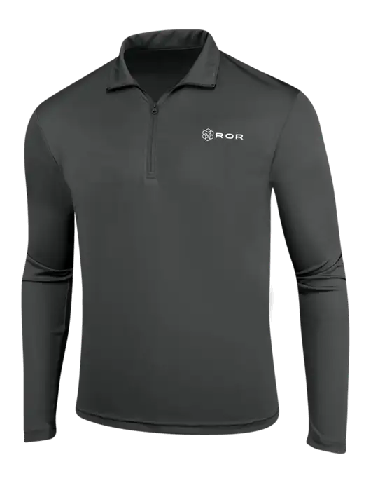 Dark Grey PosiCharge Competitor 1/4 Zip Pullover w/ROR Logo