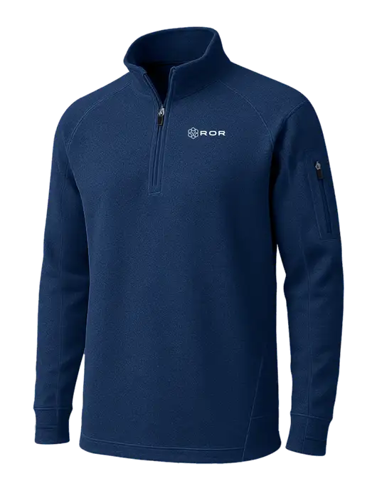 True Navy Tech Fleece 1/4 Zip Pullover w/ROR Logo