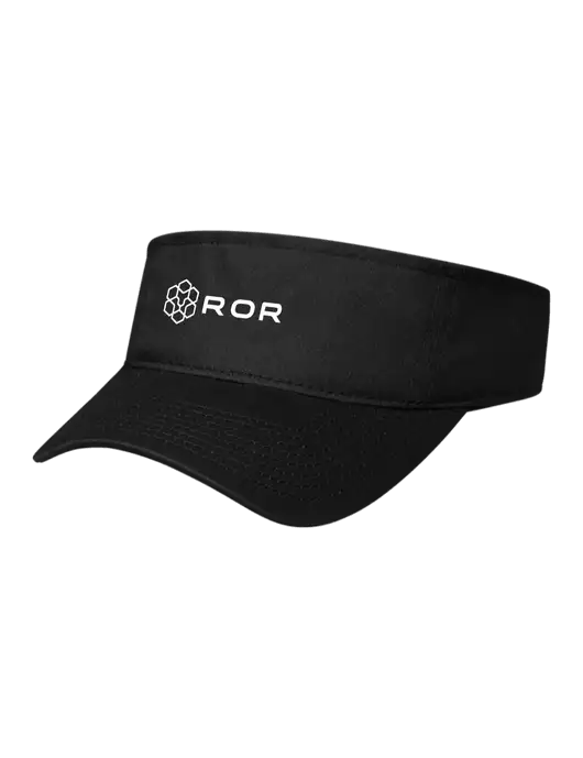 Black Cap Visor w/ROR Logo