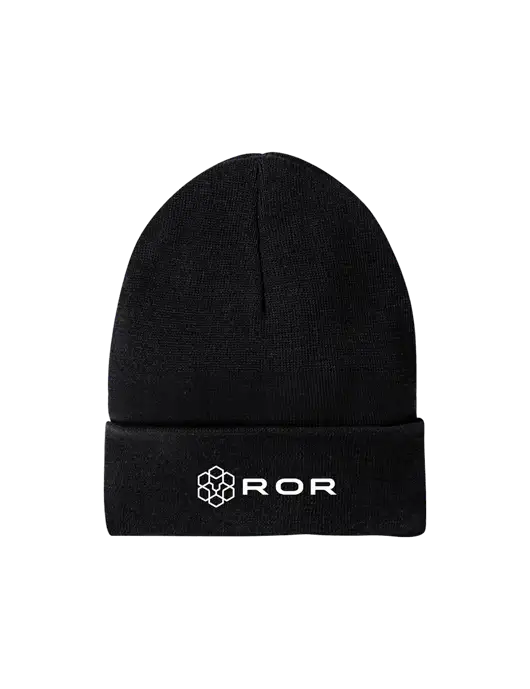 Recycled Black Beanie w/ROR Logo