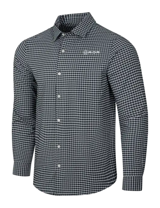 Dark Grey/White City Stretch Shirt w/ROR Logo