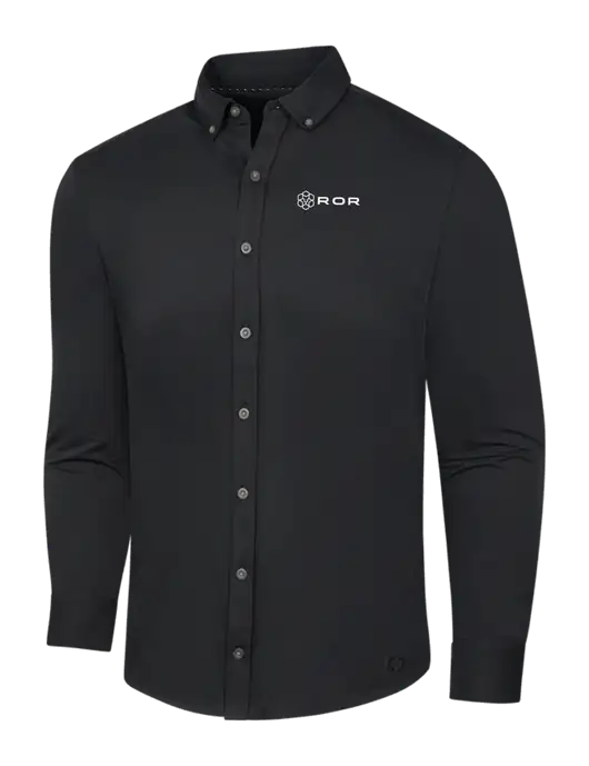 OGIO Blacktop Modern Code Stretch Button-Up Shirt w/ROR Logo
