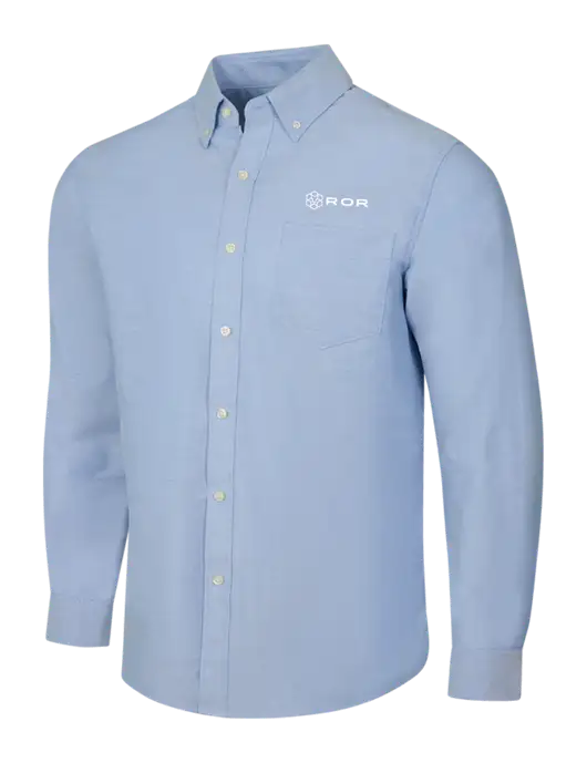 Light Blue SuperPro Oxford Shirt w/ROR Logo