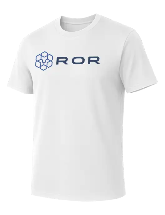 Allmade Bright White Organic Cotton Tee w/ROR Logo
