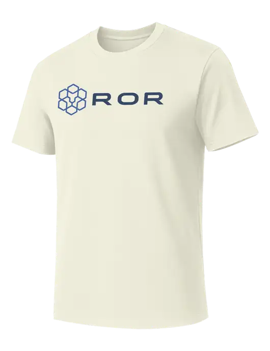 Allmade White Sand Organic Cotton Tee w/ROR Logo