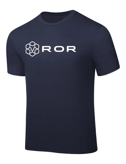 Navy PosiCharge Competitor Tee w/ROR Logo