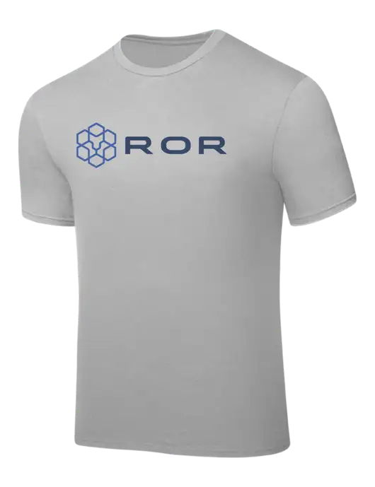 Silver PosiCharge Competitor Tee w/ROR Logo