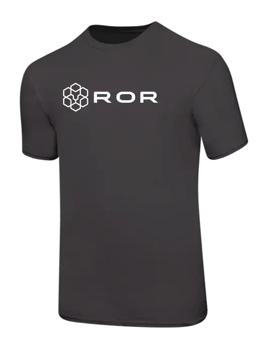 Ring Spun Charcoal 4.5 oz T-Shirt w/ROR Logo