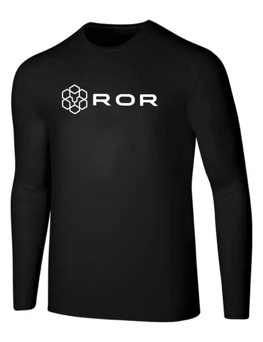 Seriously Soft Black Long Sleeve T-Shirt w/ROR Logo