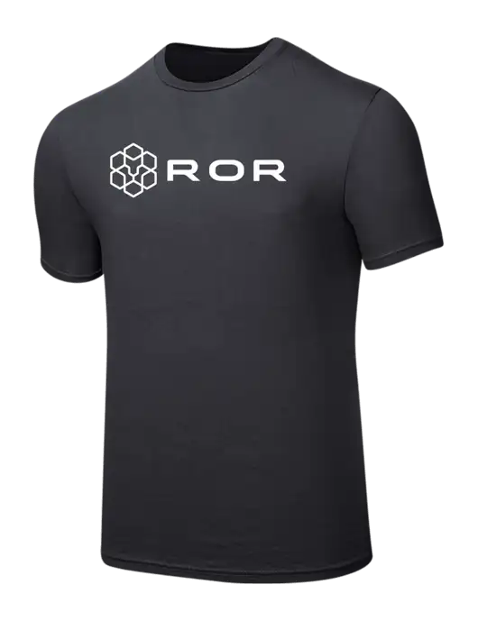 Seriously Soft Charcoal T-Shirt w/ROR Logo