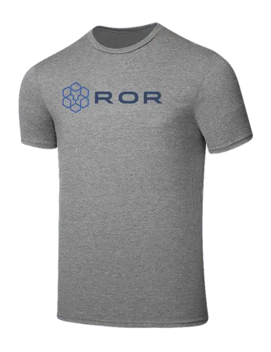 Seriously Soft Grey Frost T-Shirt w/ROR Logo