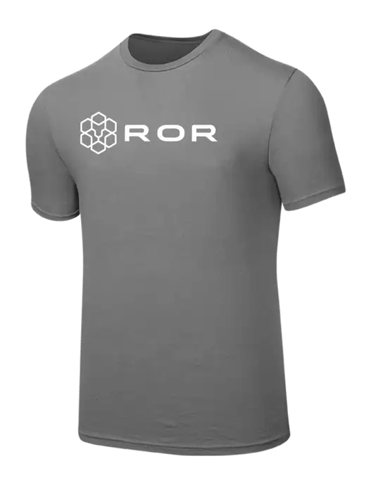 Seriously Soft Medium Grey T-Shirt w/ROR Logo