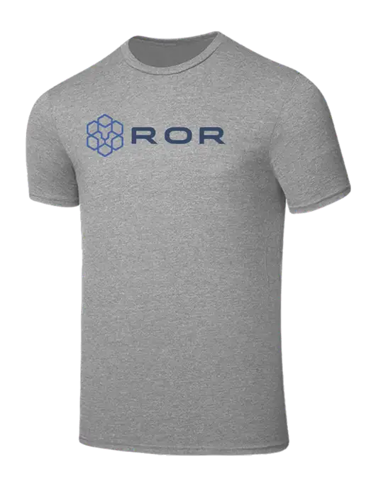 Seriously Soft Light Heather Grey T-Shirt w/ROR Logo