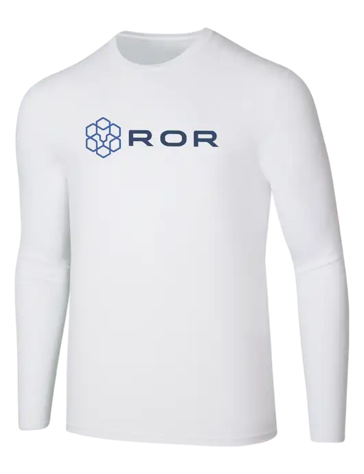 Seriously Soft White Long Sleeve T-Shirt w/ROR Logo