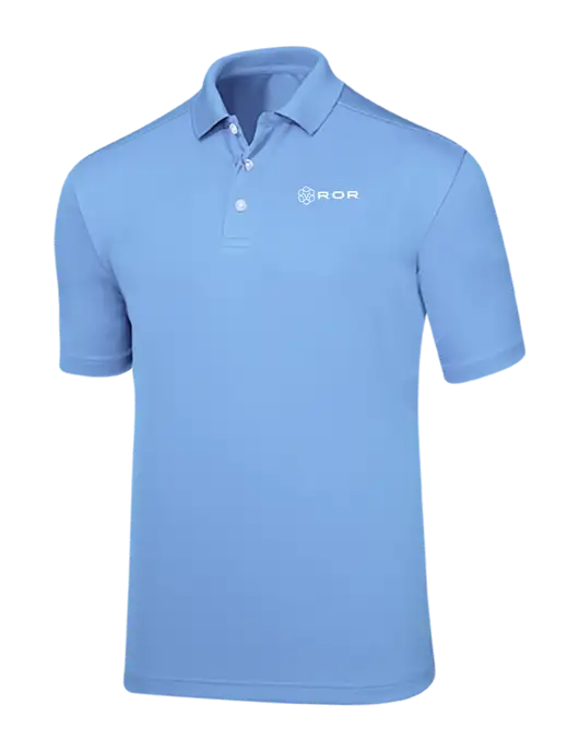 Callaway Core Light Blue Performance Polo w/ROR Logo