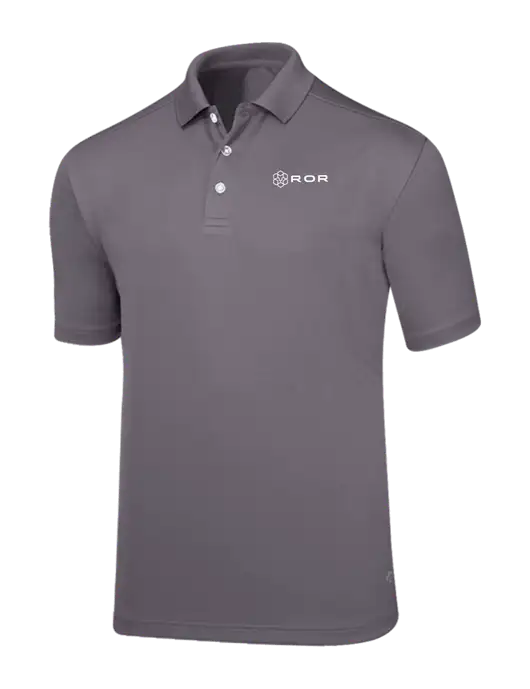 Callaway Core Medium Grey Performance Polo w/ROR Logo