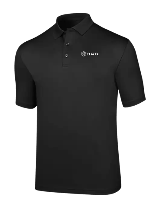 Callaway Opti-Dri Black Chev Polo w/ROR Logo