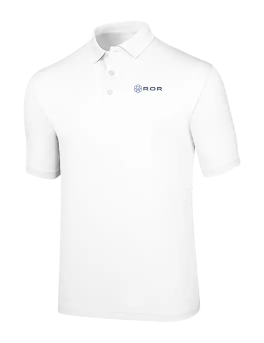 Callaway Opti-Dri White Chev Polo w/ROR Logo