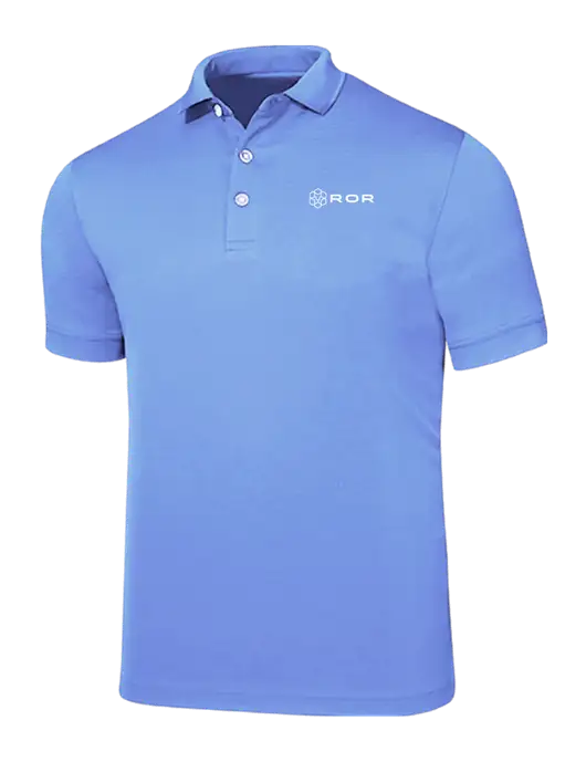 Callaway Ottoman Light Blue Polo w/ROR Logo