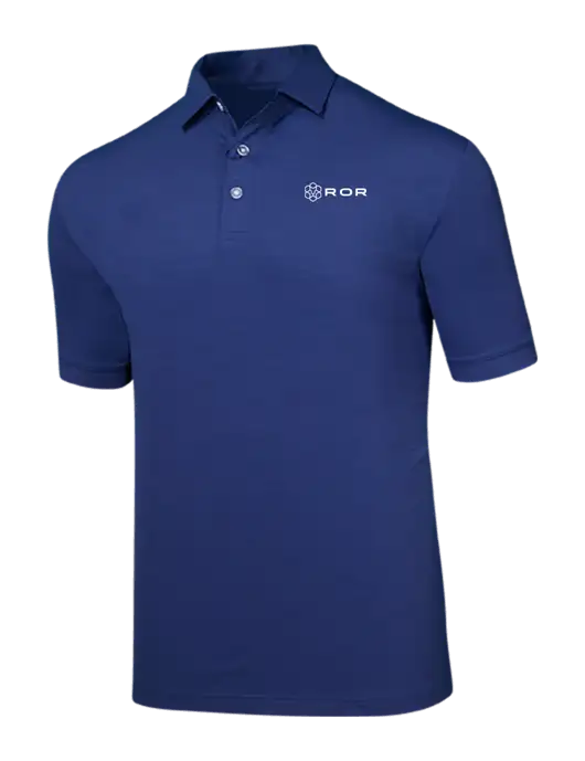 Callaway Navy Fashion Tonal Polo w/ROR Logo