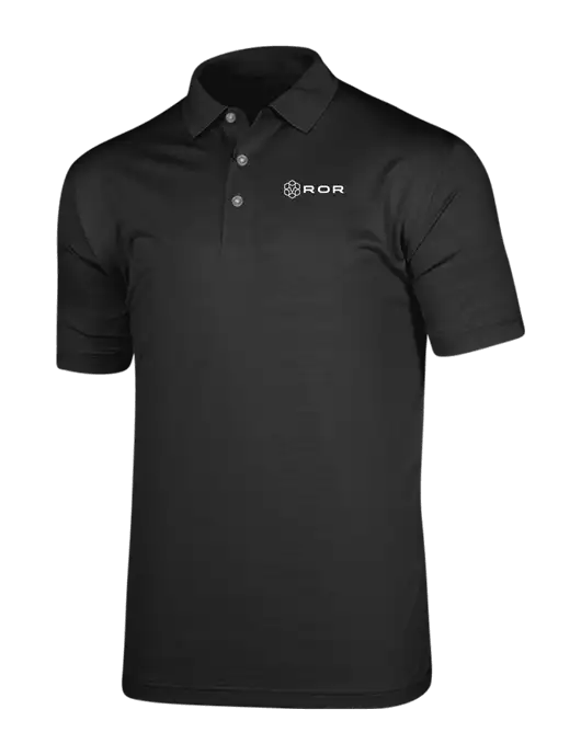Callaway Vibrant Black Ventilated Polo w/ROR Logo