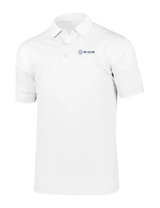 Callaway Vibrant Bright White Ventilated Polo w/ROR Logo
