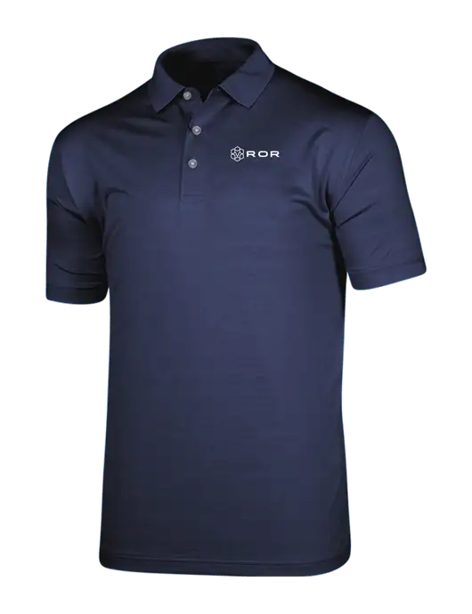 Callaway Vibrant Navy Ventilated Polo w/ROR Logo