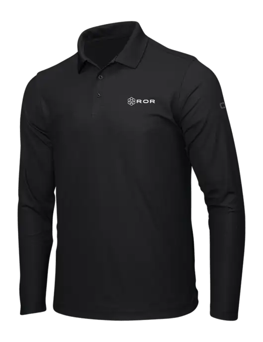 OGIO Blacktop Caliber 2.0 Long Sleeve Polo w/ROR Logo