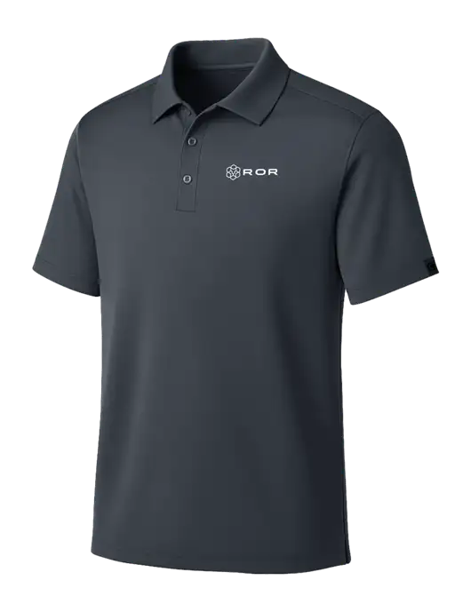 OGIO Dark Grey Framework Polo w/ROR Logo
