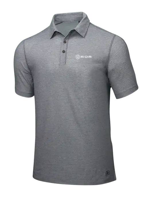 OGIO Medium Grey ONYX Polo w/ROR Logo