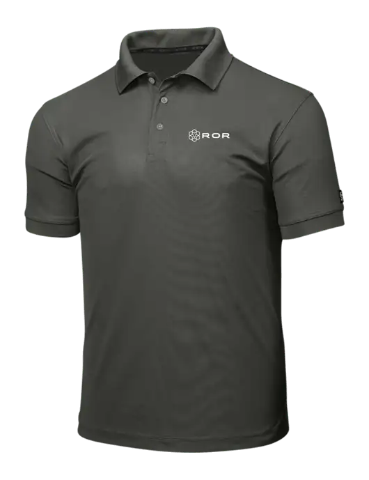 OGIO Medium Grey Caliber 2.0 Polo w/ROR Logo