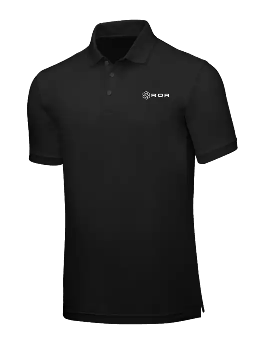 Black Core Classic Pique w/ROR Logo